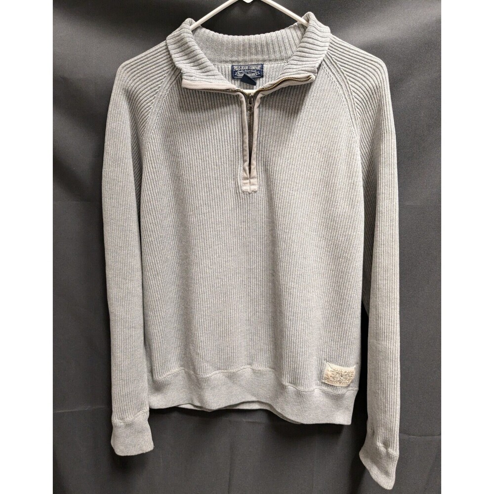 Ralph Lauren Polo Jeans Co Pullover 1/4 Zip Sweater Men’s Size XL Gray